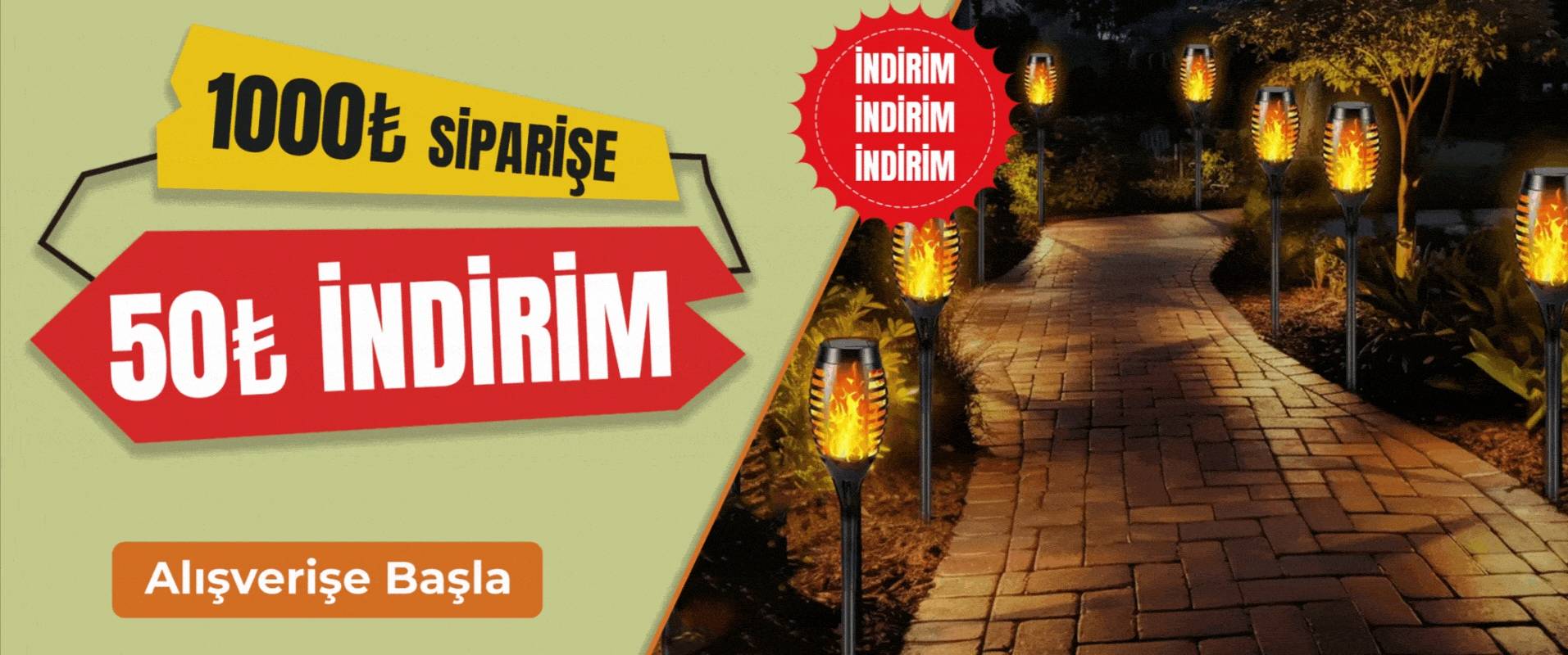 50% indirim