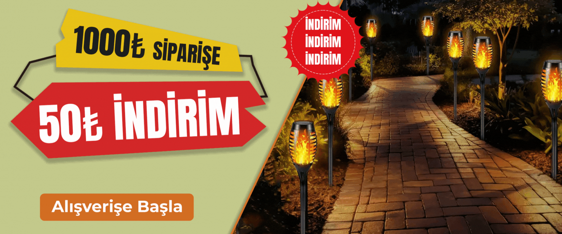 50% indirim