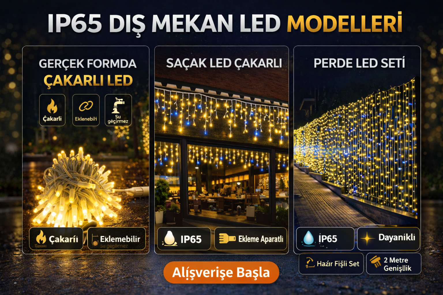 IP65 Dış Mekan Led Modelleri