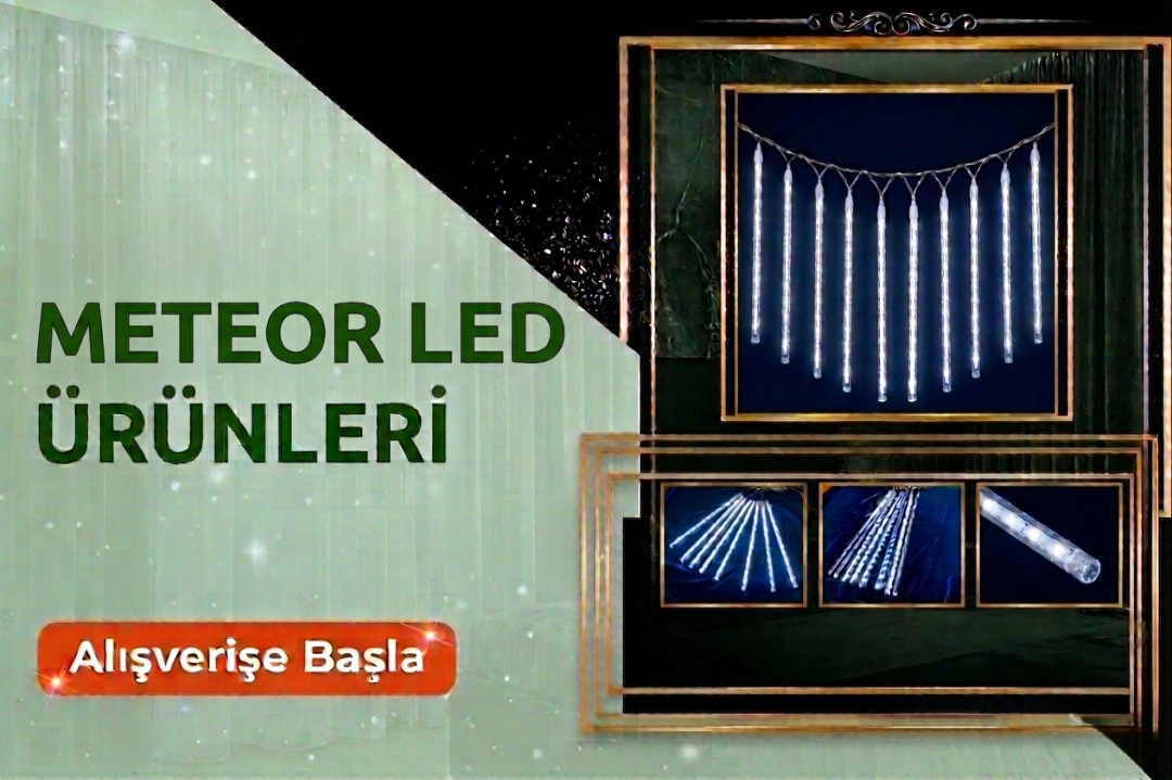 Meteor LED Yağmur Efektli Dış Mekan Aydınlatma Akışkan Işık