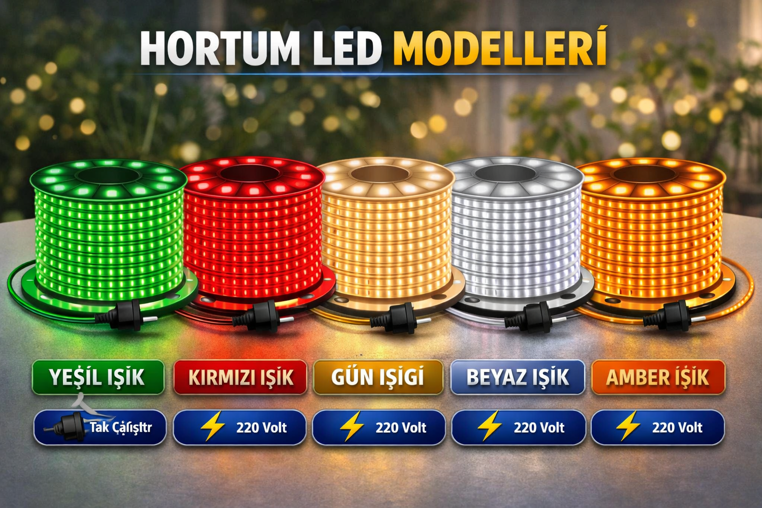 Hortum LED Aydınlatma Modelleri