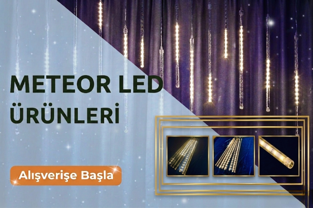 Meteor LED Yağmur Efektli Dış Mekan Aydınlatma Akışkan Işık
