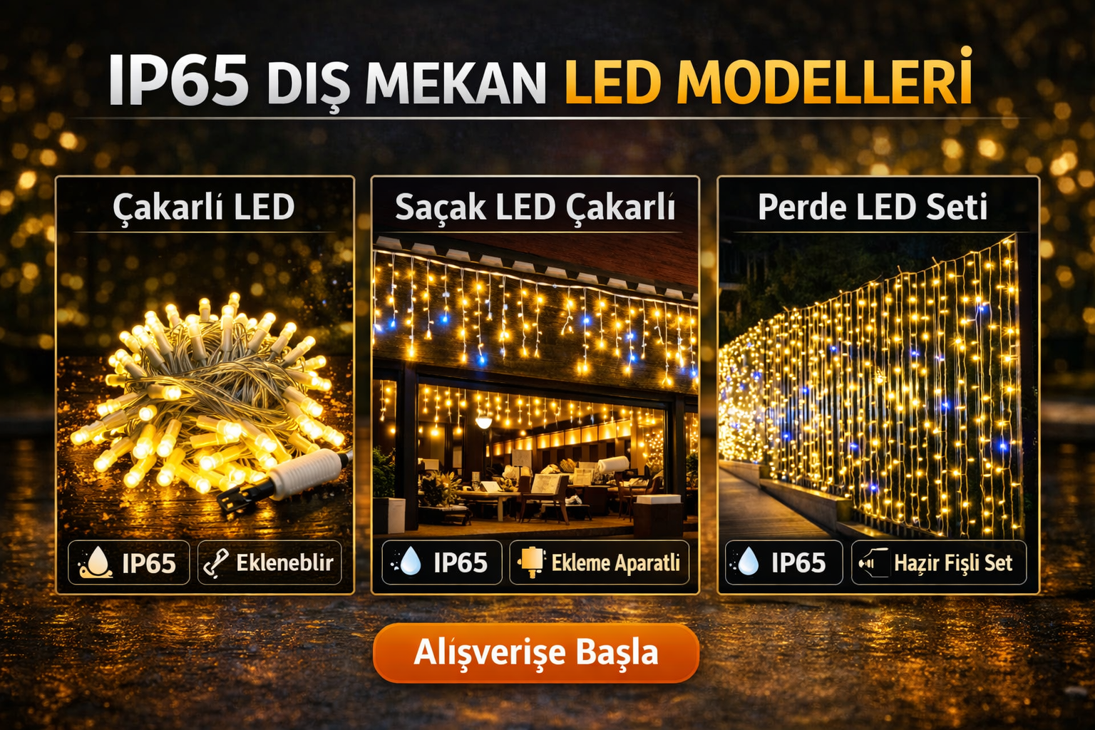 IP65 Dış Mekan Led Modelleri