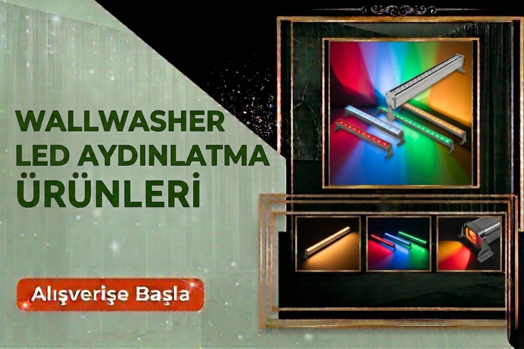 Wallwasher Led Aydınlatma Armatürleri Bina Cephe ve Duvar Boyama Işıkları