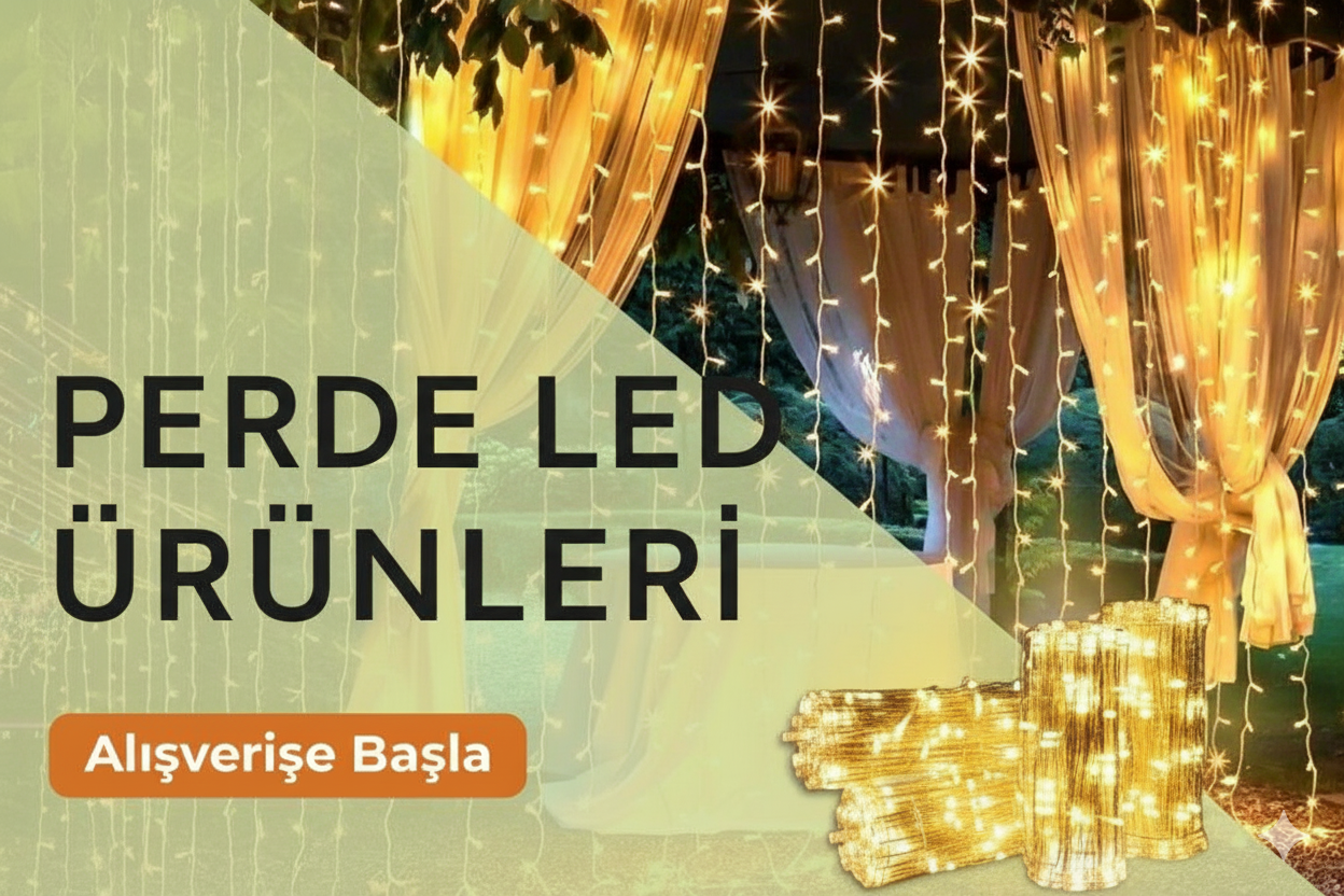 Perde LED Aydınlatma: Estetik ve Enerji Verimli LED Işıklar