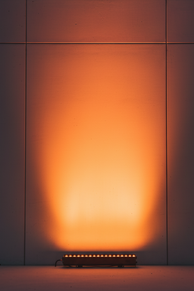 Amber LED Wall Washer: Bahçe ve Cephe Aydınlatması için 220V Dış Mekan Duvar Boyama Lambası