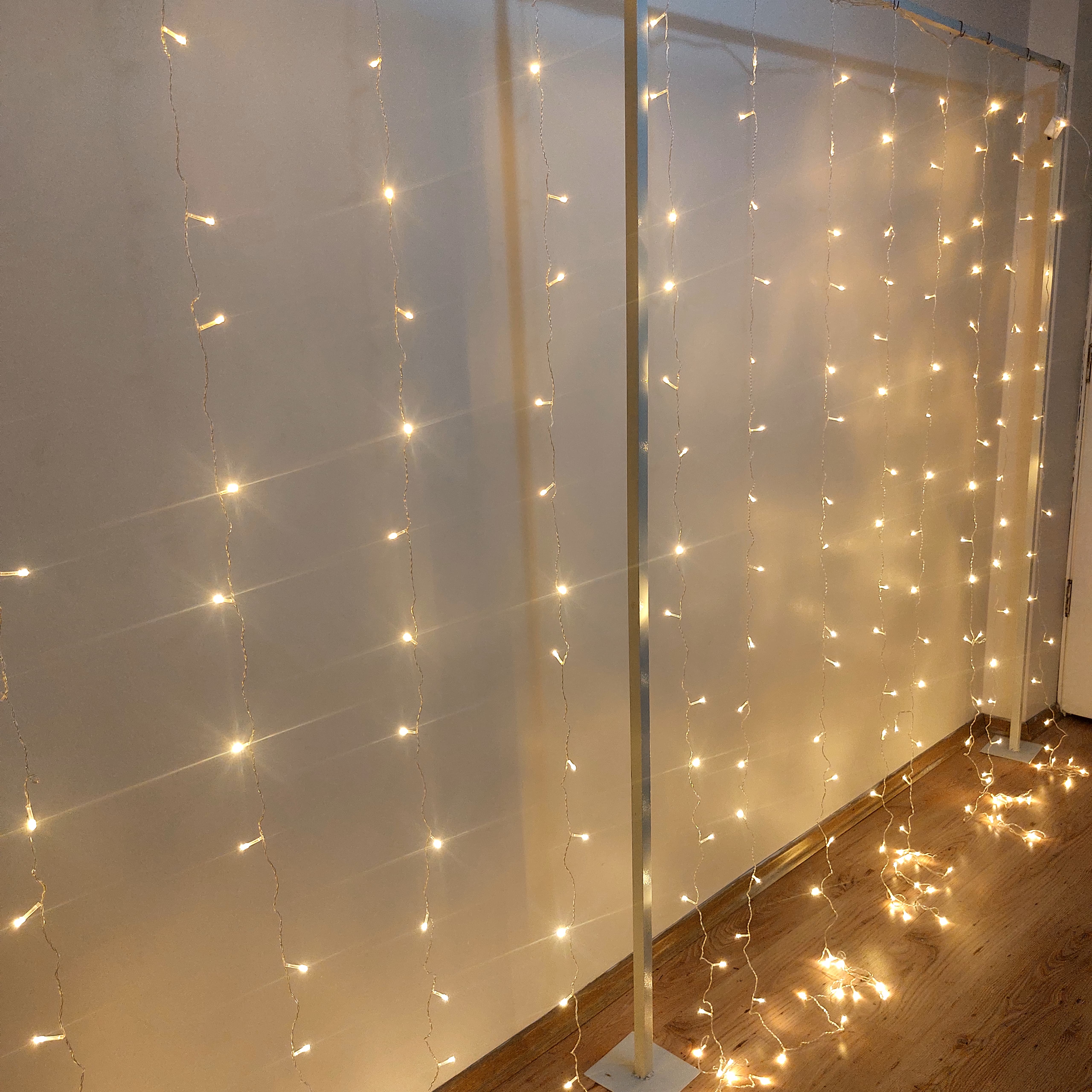 Gün Işığı Perde LED Aydınlatma - 3x3 Metre, 8 Modlu, Eklemeli Dekoratif Işık Zinciri