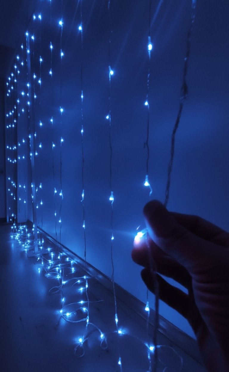 Akar LED Mavi Işık 3x3: Dekoratif Aydınlatma, Uzun Ömürlü